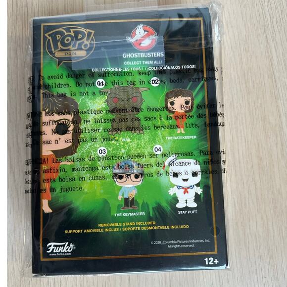 Funko Pop Pin Ghostbusters - The Gatekeeper 4” Pop! Enamel Pin "New" - Picture 2 of 5